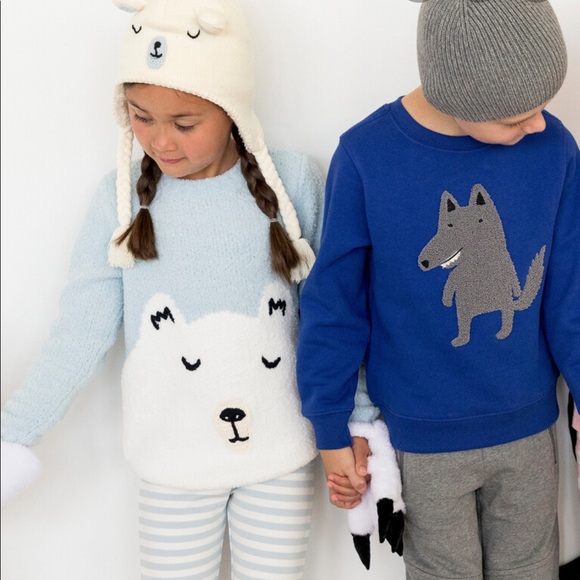 NWT Hanna Andersson sweaterknit hat (polar bear) - Picture 2 of 3